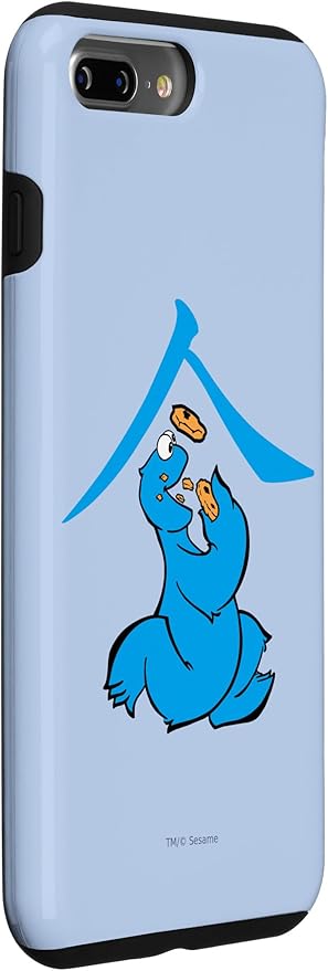 iPhone 7 Plus/8 Plus Sesame Street Cookie Monster Eat in Kanji Case