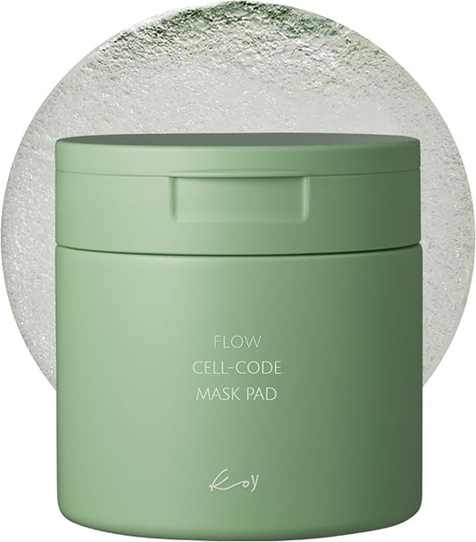 KOY Cell-Code Mask Pad - Moisturizing Toner Mask Pads - High-Absorption Polymer Fabric, Enriched Essence - Rock Sapphire Extract, Hyaluronic Acid, Betaine, Panthenol - Korean Skin Care, 50 Pads