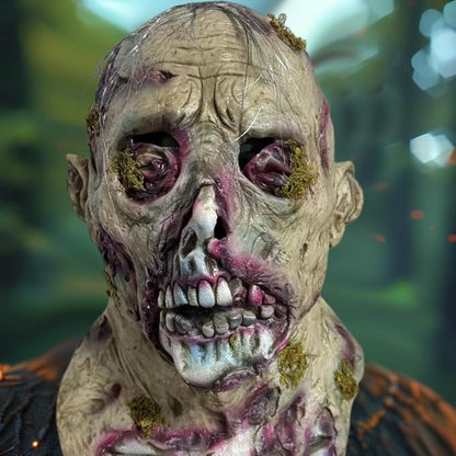 1Pc Horror Zombie Mask Walking Dead Seaweed Zombie Full Head Helmet Terror Latex Monster Full Face Masks Halloween Dress up Props