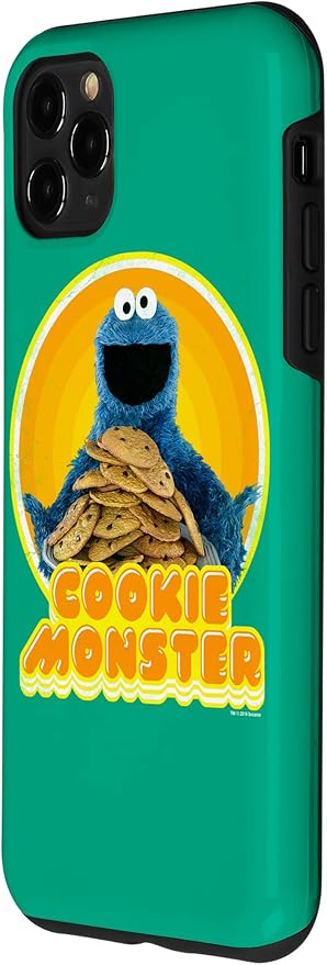 iPhone 11 Pro Max Sesame Street Cookie Monster Iron On Case
