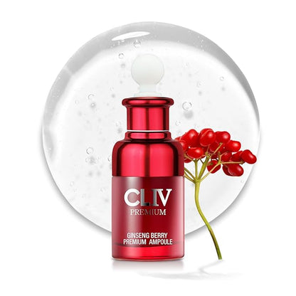 Ginseng Berry Premium Ampoule, Nourishing Facial Ampoule for Dry and Tired Skin, Healthy and Dewy Skin, Authentic Korean Skincare (Special Kit)