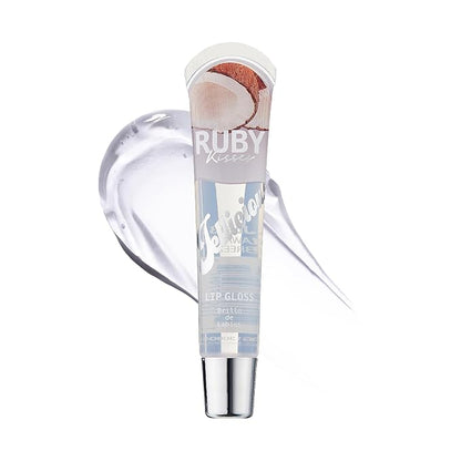 Ruby Kisses Jellicious Mouth Watering Lip Gloss Hawaiian Breeze Coconut JLG13 (3 PACKS)