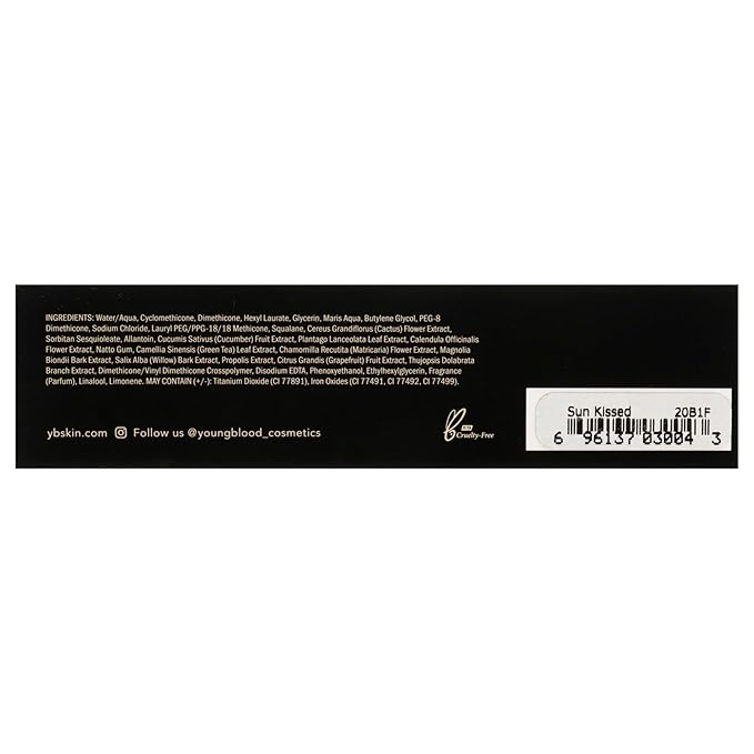 Youngblood Liquid Mineral Foundation, Sun Kissed | Lightweight, Free, Gluten-Free