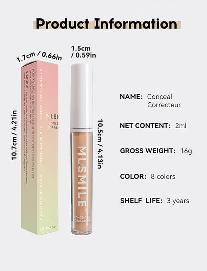 Color Liquid Contour, HD Studio Skin Flawless Water-Based Concealer, 04