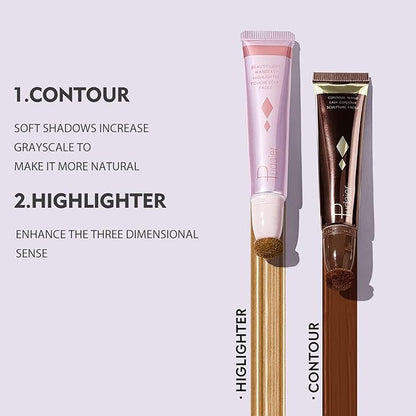 Liquid Contour Beauty Wand, Cream Contour Stick with (HIGHLIGHTER 05)