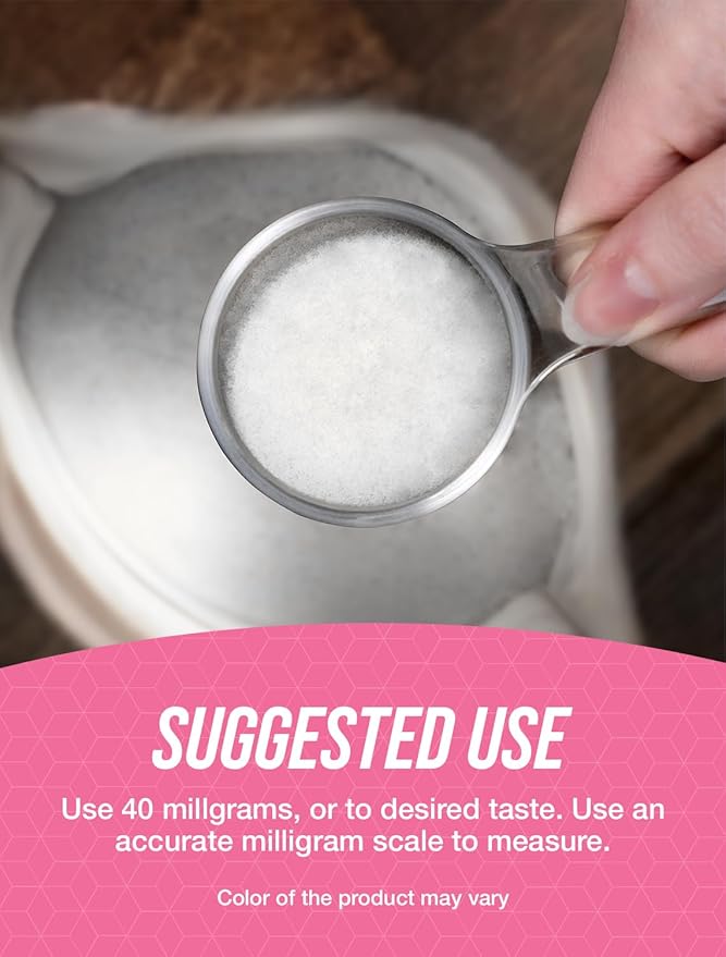 BulkSupplements.com Stevia Extract Powder - Stevia Sweetener, Pure Stevia Powder - Zero Calorie Sweetener, Gluten Free, 40mg per Serving, 100g (3.5 oz) (Pack of 1)