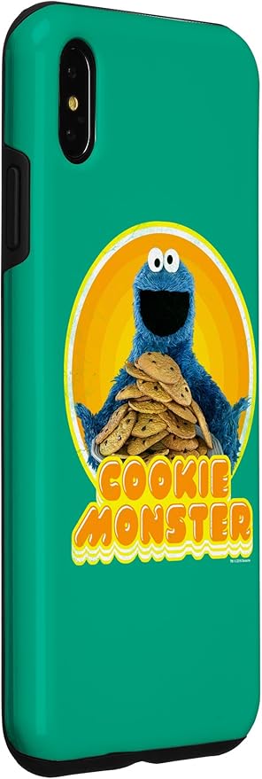 iPhone XS Max Sesame Street Cookie Monster Iron On Case
