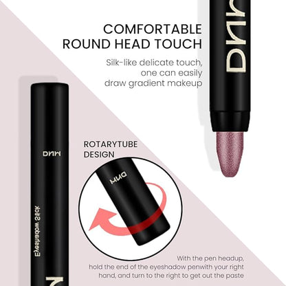 Kaely 2Pcs Cream Eyeshadow Sticks Set for Eyes Waterproof,Sand Shimmer & Orchid Shimmer Matte Eye shadow Stick Pencil Pen Bulk sombras en crema para ojos 25+26