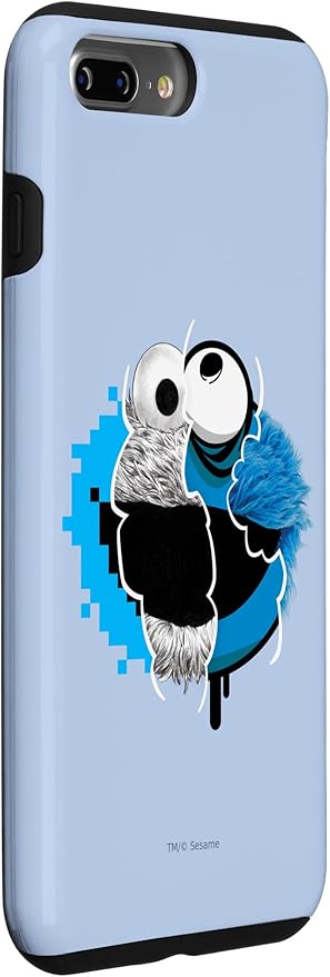 iPhone 7 Plus/8 Plus Sesame Street Split Cookie Monster Case