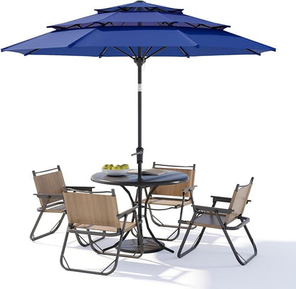 Patio Umbrellas, Pool Umbrella, Outdoor Umbrella with Push Button Tilt/Crank, Deck Umbrellas, Market Umbrela Table for Backyard, Deck, Garden, Pool