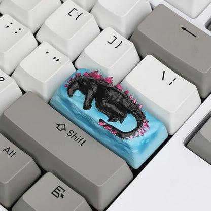 Custom Anime Keycaps, Monster 3D Handmade Artisan Resin Keycap,1pc Personalized Replacement Key Cap for Mechanical Gaming Keyboard