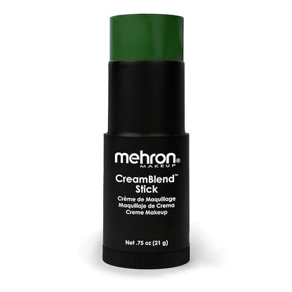 Mehron Makeup CreamBlend Stick | Face Paint, Body g) (Green) 75 oz