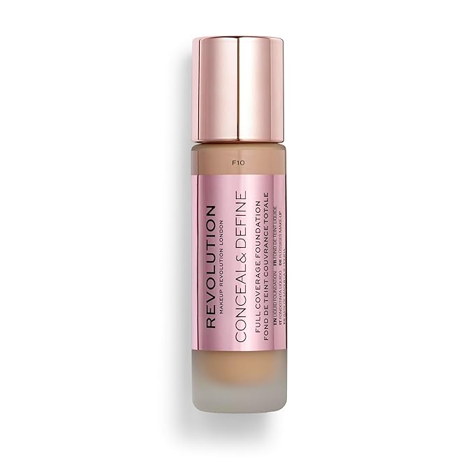 Revolution Beauty, Conceal & Define Foundation, Full Coverage, 0.8 Fl.Oz.