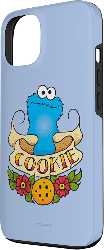 iPhone 13 Sesame Street Cookie Monster Cookie Tattoo Case
