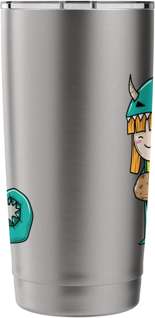 Child in Monster Costume with Cookie Stainless Steel Insulated Tumbler