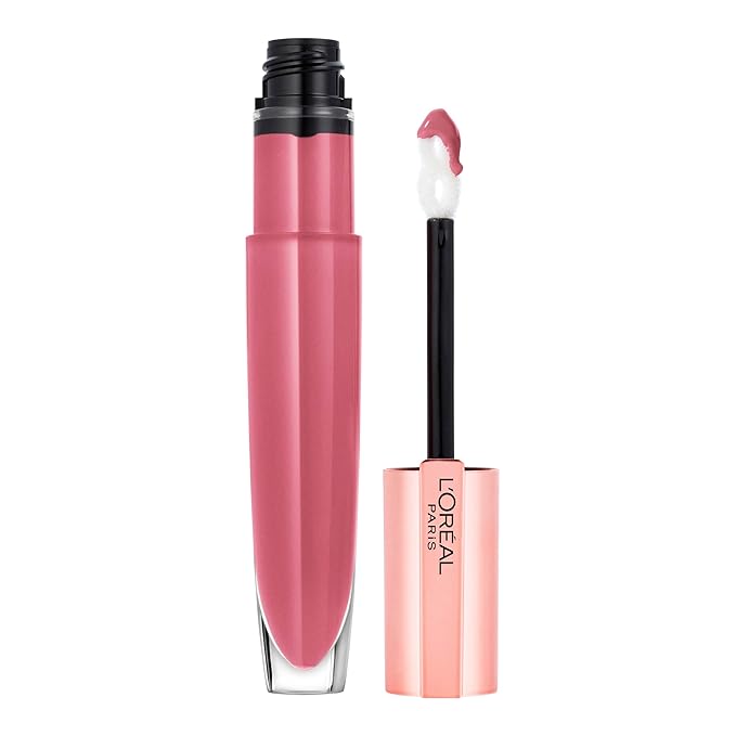 L'Oreal Paris Glow Paradise Hydrating Tinted Lip Balm-in-Gloss with Pomegranate Extract & Hyaluronic Acid, Ultra-Gentle, Non-Sticky Formula, Rosy Utopia, 0.23 Fl Oz (Pack of 2)