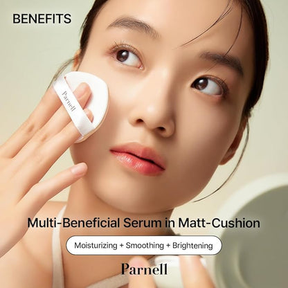 Parnell Cicamanu Serum In Matte Cushion (#23 Natural beige, ) 15g