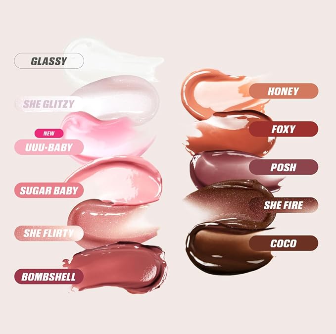 Huda Faux Filler Extra Shine Lip Gloss UUU-Baby (electric lilac) - 3.9 mL / 0.13 fl oz
