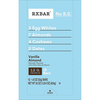 RXBAR Protein Bar, Vanilla Almond, 12g Protein