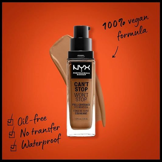 NYX PROFESSIONAL MAKEUP Can't Stop Won't Stop Foundation, of 3)