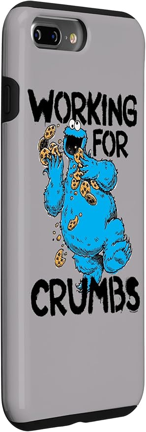 iPhone 7 Plus/8 Plus Sesame Street Cookie Monster Working for Crumbs Case