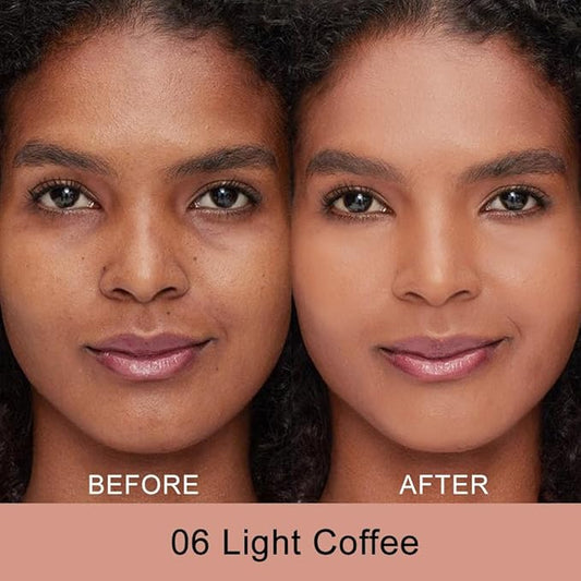 Kaely Color Correcting Concealer,Cream Pot Concealer Full Coverage,under Light Coffee