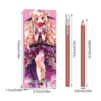 6-Color Velvet Matte Lipstick Pencils Pack for Lips Makeup, Ultra Smooth Creamy Hydrating, Long-Lasting High lmpact Color Soft Finish, Moisturized Lips (6Pcs Matte Lip pencils Set-E, Pack of 1)