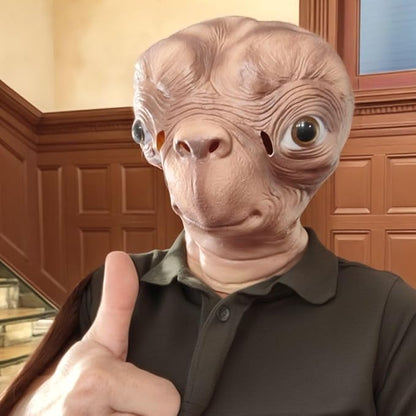 Horror Alien Mask - Realistic Full Head Cover Halloween Cosplay Latex Masks Creepy Movie Costume Props Party Carnival Dress Up Helmet