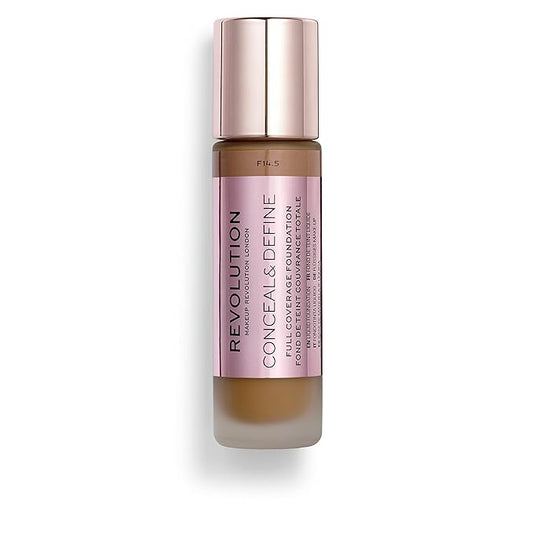 Makeup Revolution Conceal and Define Foundation, Full Coverage Fl Oz