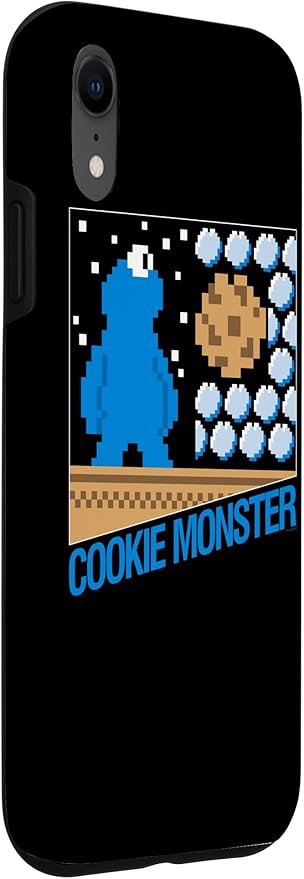 iPhone XR Sesame Street Cookie Monster 8-Bit Case