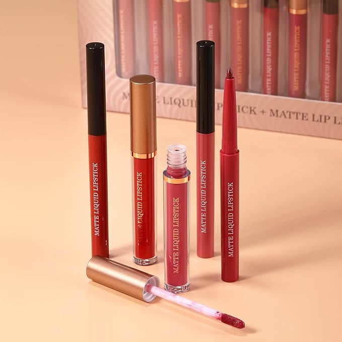 BestLand 12Pcs Matte Liquid Lipstick +
