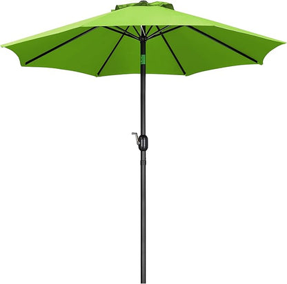 Yaheetech Patio Umbrella, 9FT Outdoor Table Market Umbrella, 8 Sturdy Ribs Yard Sun Shade w/Push Button Tilt and Crank for Garden/Deck/Pool/Beach