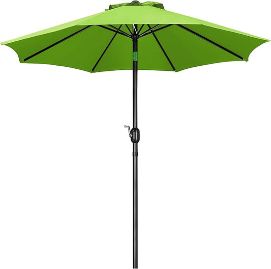 Yaheetech Patio Umbrella, 9FT Outdoor Table Market Umbrella, 8 Sturdy Ribs Yard Sun Shade w/Push Button Tilt and Crank for Garden/Deck/Pool/Beach