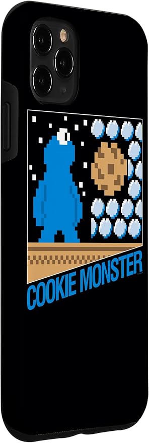 iPhone 11 Pro Max Sesame Street Cookie Monster 8-Bit Case