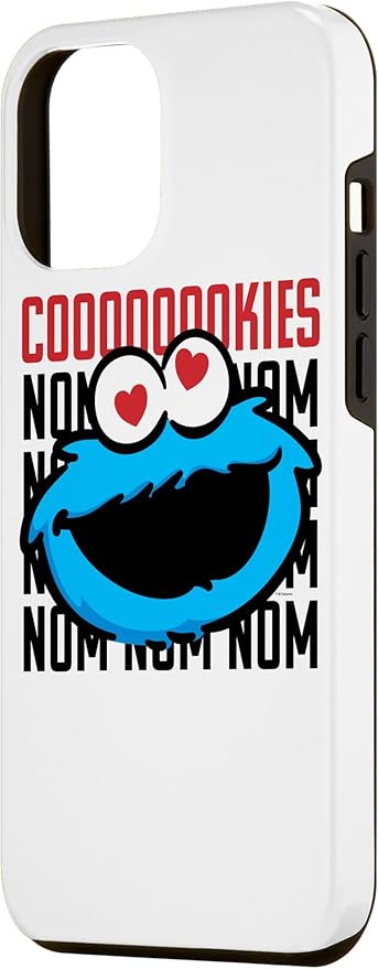 iPhone 12 Pro Max Sesame Street Cookie Monster Coooooookies Case