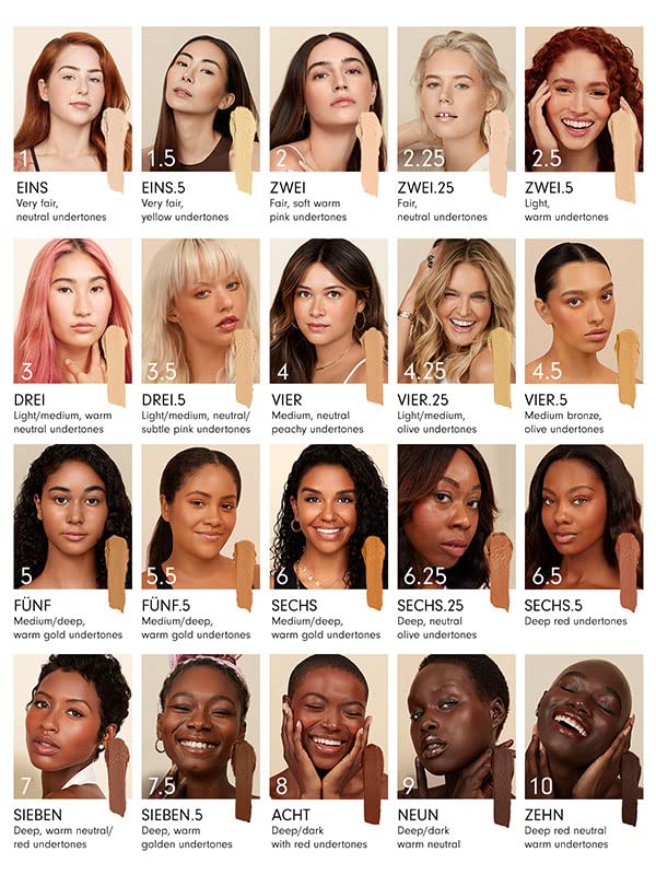 Monika Blunder Beauty - All-In-One Foundation/Concealer, Deep Dark 0.62 oz