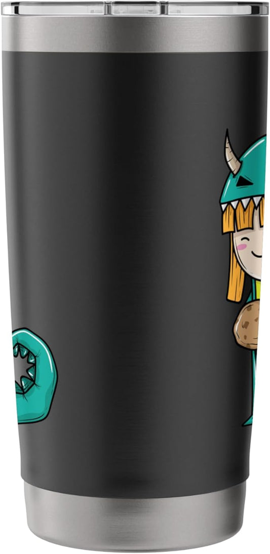 Child in Monster Costume with Cookie Stainless Steel Insulated Tumbler
