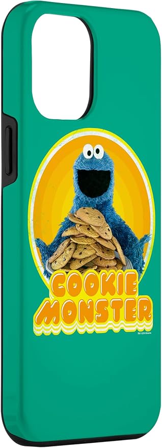 iPhone 13 Pro Max Sesame Street Cookie Monster Iron On Case