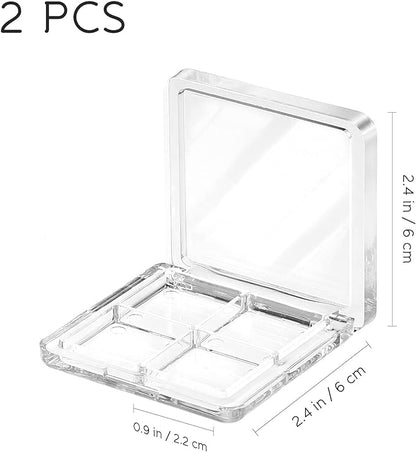 Beaupretty Empty Lipstick Palette，2 Pieces Empty Lipstick Box