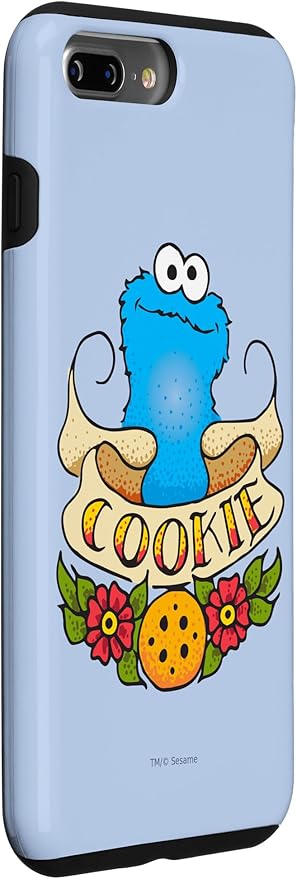 iPhone 7 Plus/8 Plus Sesame Street Cookie Monster Cookie Tattoo Case