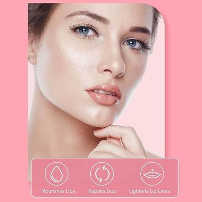 Hydrating Lip Glow Oil Set, Plumping Lip Oil Moisturizing Nourishing Shiny No-Sticky Transparent Tinted Lip Gloss Balm, Natural Lip Plumper Gloss Repairing Lightening (Raspberry)