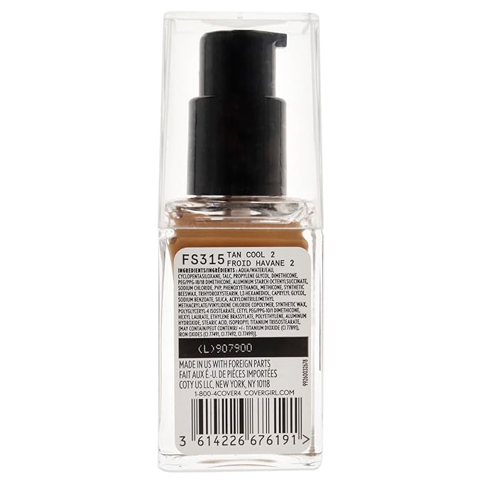 COVERGIRL Matte Ambition, All Day Foundation, Tan Cool 1.01 Ounce