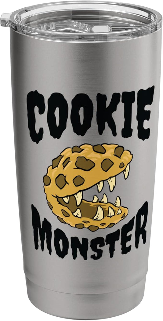 Funny Cookie Monster Creature Humour Stainless Steel Insulated Tumbler