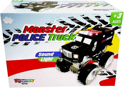 Dazmers Monster Truck Police Car Toy with Lights and Siren with Sound for Boys and Girls Ages 3-5+