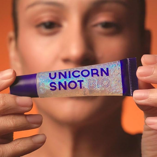 UNICORN SNOT Glitter Lip Gloss - Sparkly Lip Shine - Stocking Stuffers for Women, Gifts for Teen Girls - Vegan & Cruelty-Free Non-Sticky Formula Gloss Glitter Makeup - Opalescent Aqua (Galaxy)