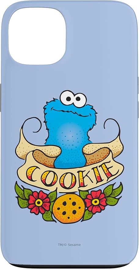 iPhone 13 Sesame Street Cookie Monster Cookie Tattoo Case