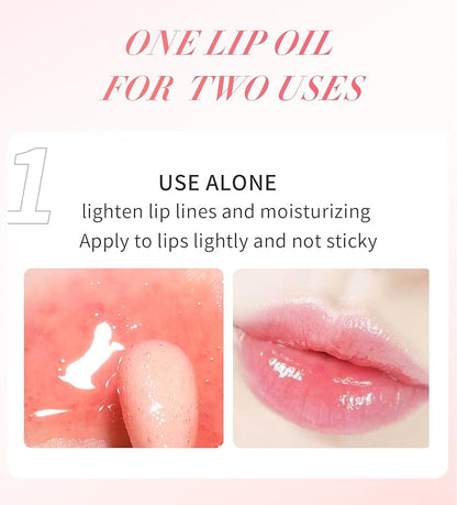 Ultimate Luxe Lip Oil Hydrating Fruit-Flavored Oils with Soft Brush for Moisturized, Full, and Radiant Lips (#01, SINGLE)