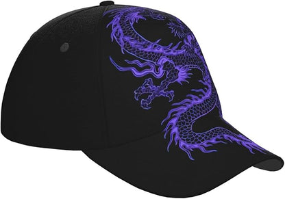 Red Dragon Hats Women Men Dragon Baseball Hat Unisex Packable Summer Travel Beach Sun Hat
