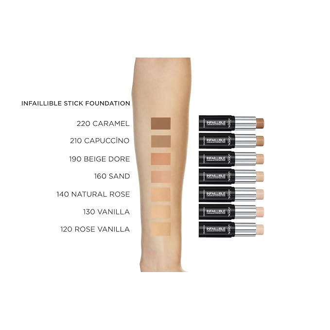 L’Oreal Paris Infallible Shaping Stick Foundation 160 Sand Stick 9g