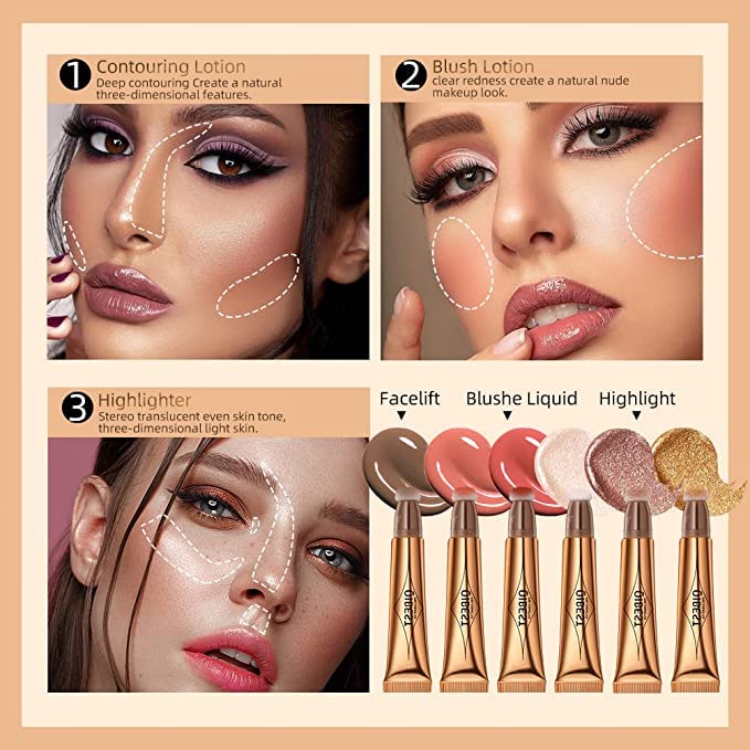 Blush Dreams Contour Beauty Wand, Liquid Face Concealer Highlighter (H2))